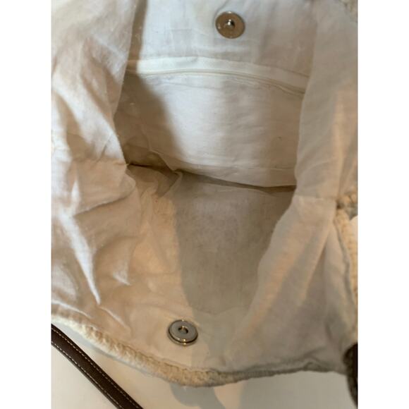 macrame crochet beaded boho shoulder bag purse 60s 70s - Picture 3 of 9